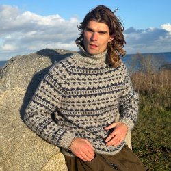 Retrosweater 03 - strik i Hyrdegarn
