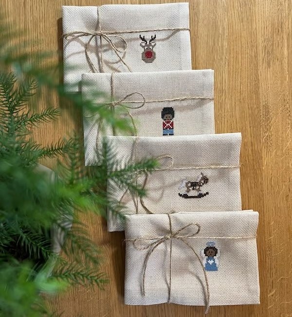 Gingerbread - servietter med broderi