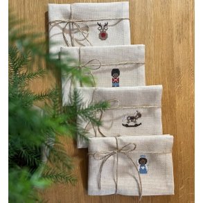Gingerbread - servietter med broderi