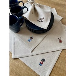 Gingerbread - servietter med broderi