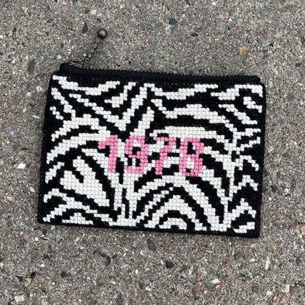 Statement pung, pink - pung med broderi