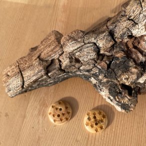 Tr�knap - hjerter og stjerner