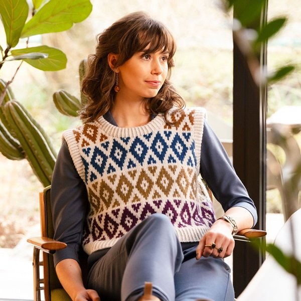 Trollabackarna - vest i Peruvian garn