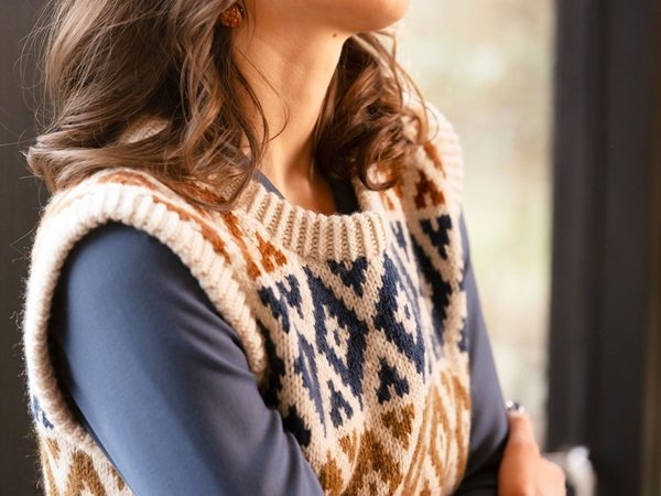 Trollabackarna - vest i Peruvian garn