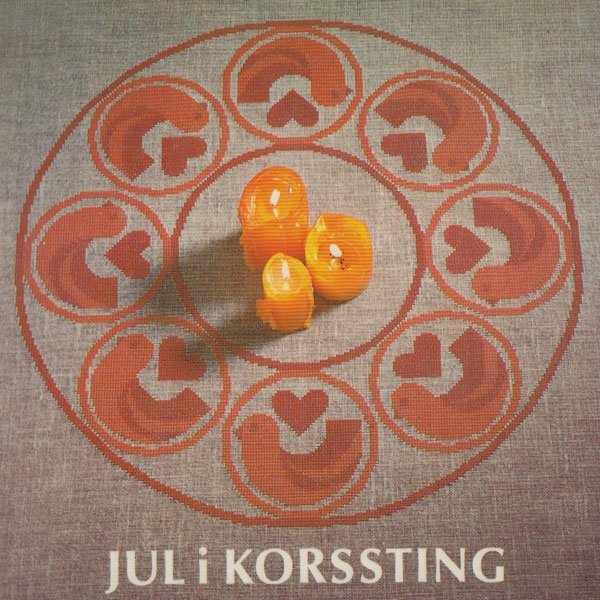 Fugle og Hjerter - juledug med broderi