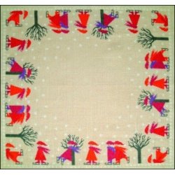 billede juledug med broderi Skjtenisser