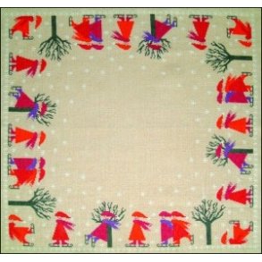 billede juledug med broderi Skjtenisser