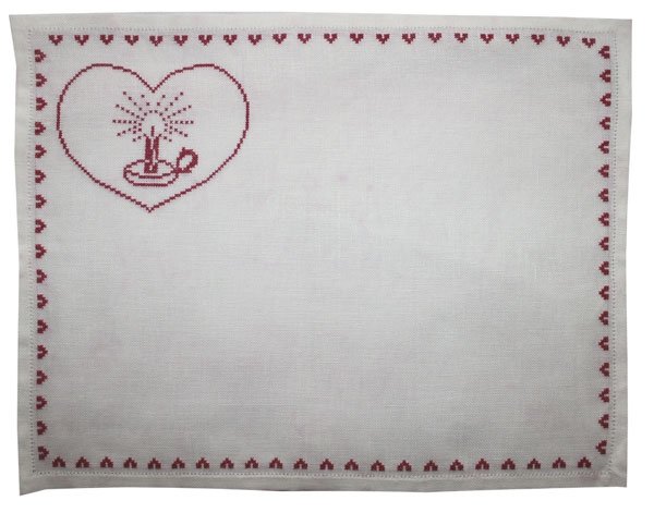 Julelys - dkkeserivet med julebroderi