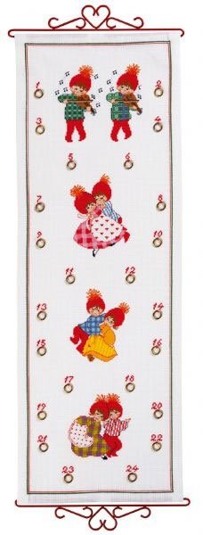 Nissebal - julekalender med broderi