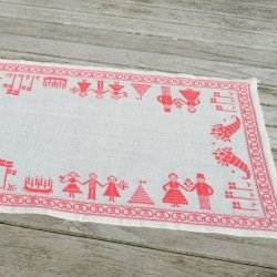 Fdselsdagslber med broderi