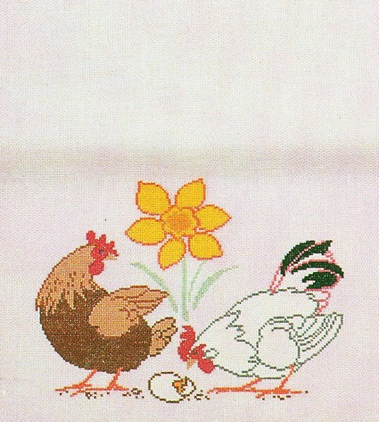 Hns og pskeg - pskelber med broderi