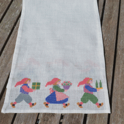 Nissejul - lber med broderi