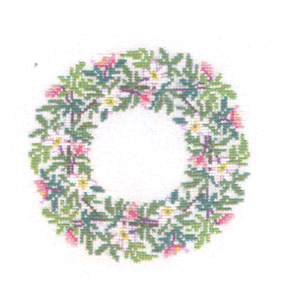 Anemone -  mellemlgserviet med broderi