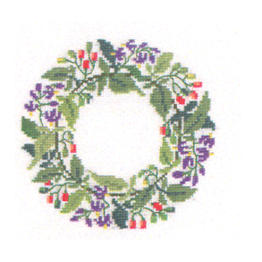 Bittersd natskygge - mellemlgsserviet med broderi