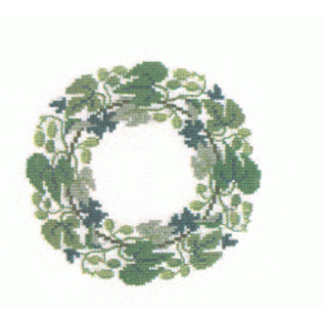 Humle - mellemlgsserviet med broderi