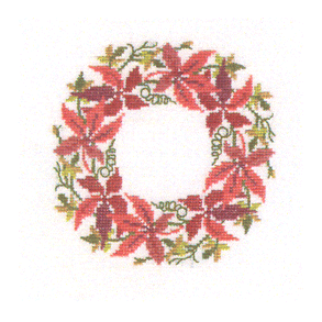 Vildvin - mellemlgsserviet med broderi