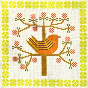 Fugl i tr - mellemlgsserviet