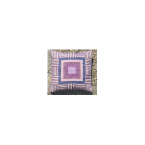 Kvadrat, lilla - nlepude  med broderi