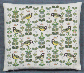 Musvit - pude med broderi