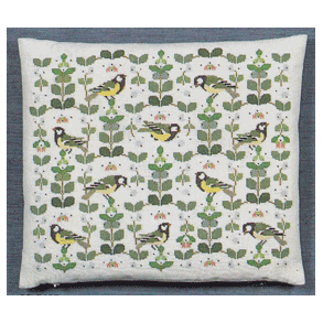 Musvit - pude med broderi