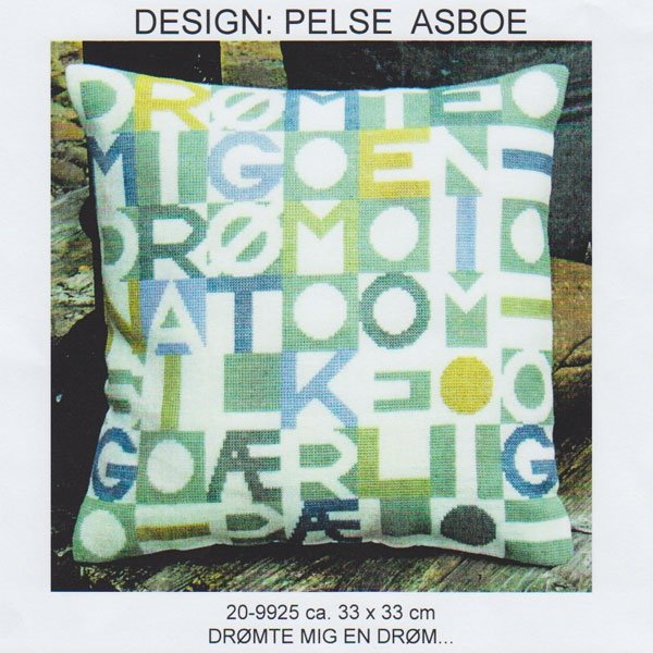 Drmte mig en drm i nat - pude med  broderi