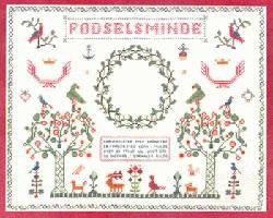 Fdselsminde - ophng med broderi