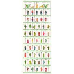 Den Danske Kongerkke - ophng med broderi