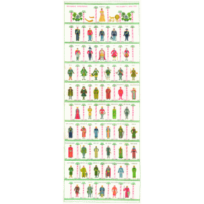 Den Danske Kongerkke - ophng med broderi