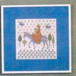 Maria  p� �sel - juleoph�ng med broderi 