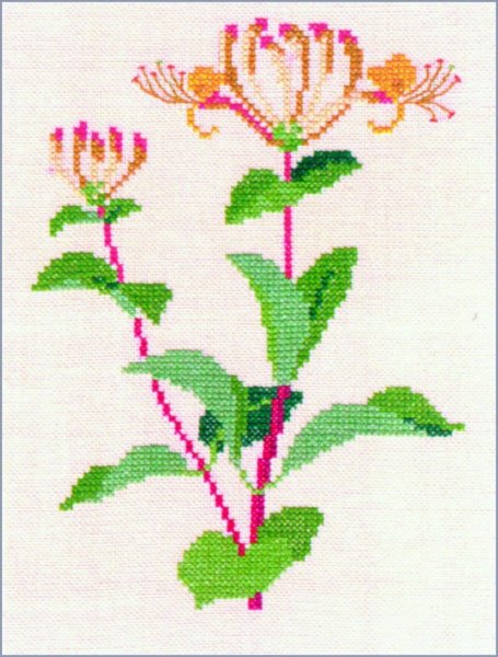 Alm. gedeblad - ophæng med broderi