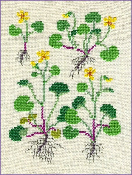 Fjeldviol - ophng med broderi