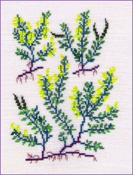 Hret visse - ophng med broderi