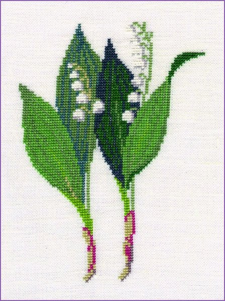 Liljekonval - ophng med broderi