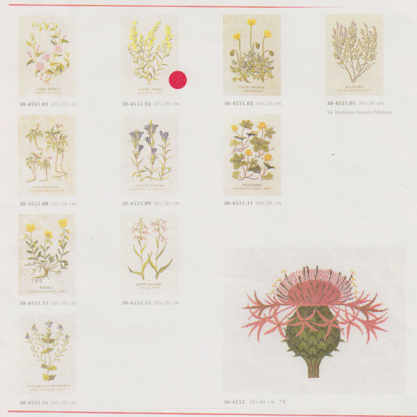 Farve-visse ophng med broderi