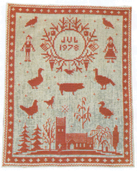 Jul p landet - ophng med broderi