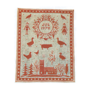 Jul p landet - ophng med broderi