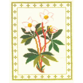 Julerose - oph�ng med broderi