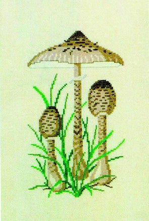 Stor Parasolhat - ophng med broderi