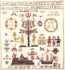 Navneklud  med broderi