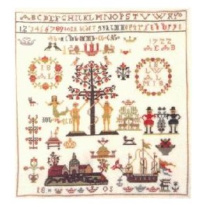 Navneklud  med broderi