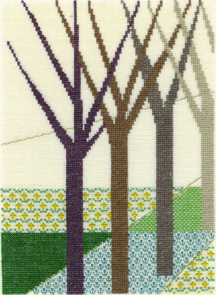 Skoven Del 1 - ophæng med broderi