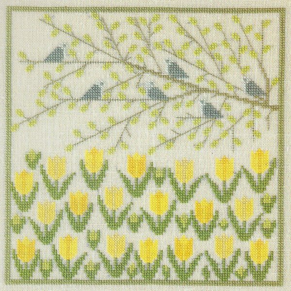 Tulipan - ophng med broderi