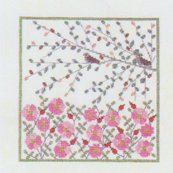 Vild Rose - ophng med broderi
