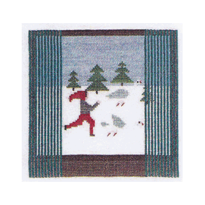 Nisse med gs - ophng med broderi