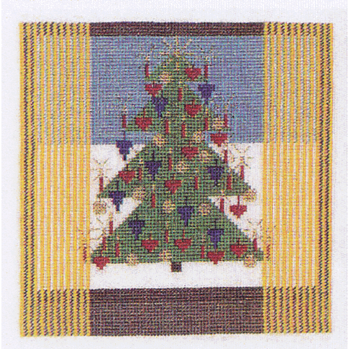 Juletr - juleophng med broderi