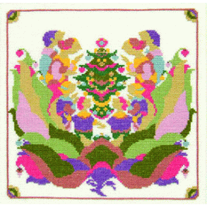 Grantret - ophng med broderi af Bjrn Wiinblad