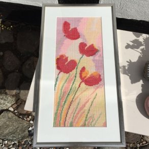 Tulipaner - ophng med broderi