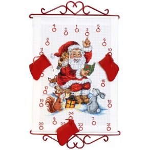 Nissen lser historie - julekalender med broderi