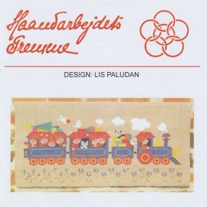Tog med nisser - julekalender med broderi