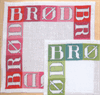 Brød, rød - brødbakkeserviet med broderi